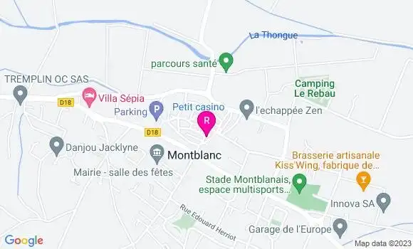 Localisation Pizzeria A La Bonne Pate
