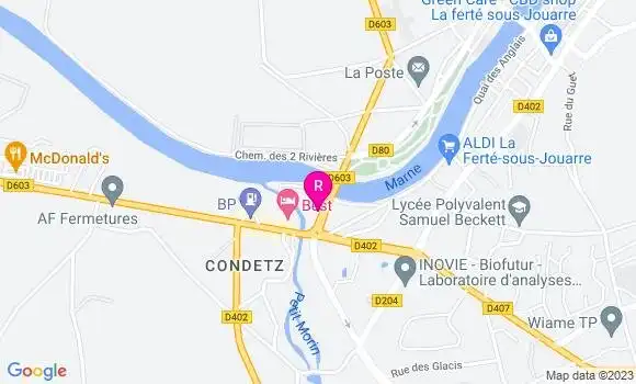Localisation La Crêperie du Petit Morin