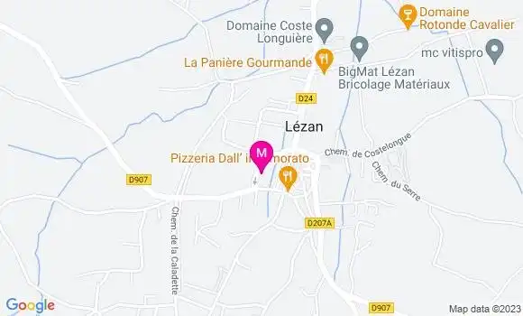 Localisation Restaurant  Pizzana