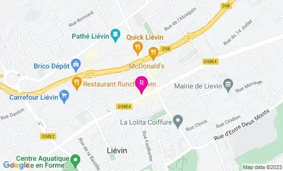 Localisation Pizzeria Domino
