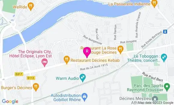 Localisation Pizzeria Le Bônois