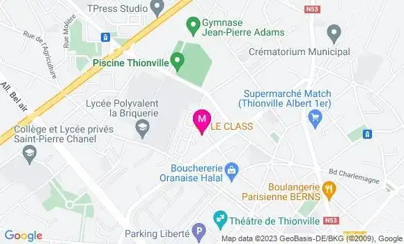 Localisation Restaurant  Le Class