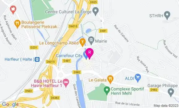Localisation Pizzeria V et P Pizza