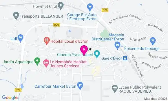 Localisation Restaurant  M