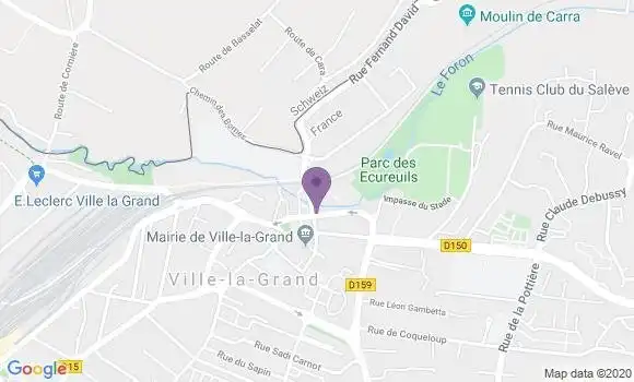 Localisation Brasserie Green Up Café