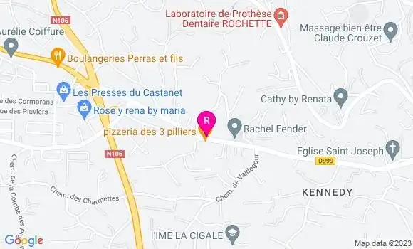 Localisation Restaurant  Rôtisserie de Castanet
