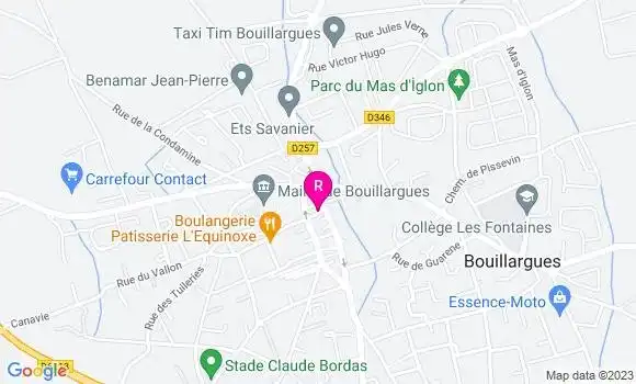 Localisation Pizzeria Saveurs Soleil
