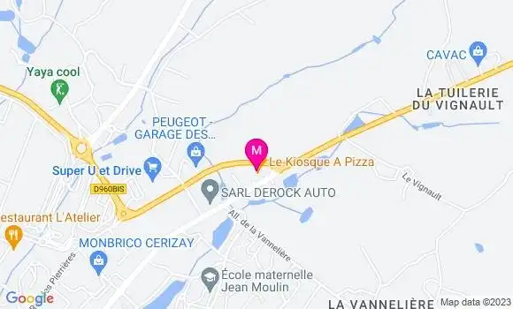 Localisation Restaurant  Le Kiosque à Pizza