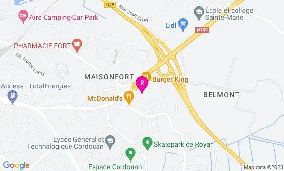 Localisation Fast Food Burger King