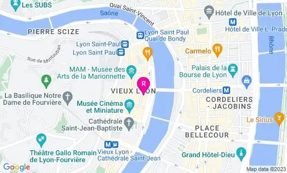 Localisation Restaurant  Le Luminarium