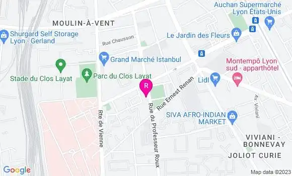Localisation Pizzeria El Chivito