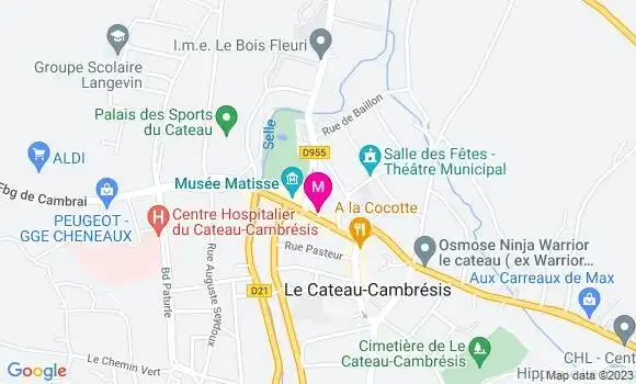 Localisation Restaurant  Friterie Catésienne