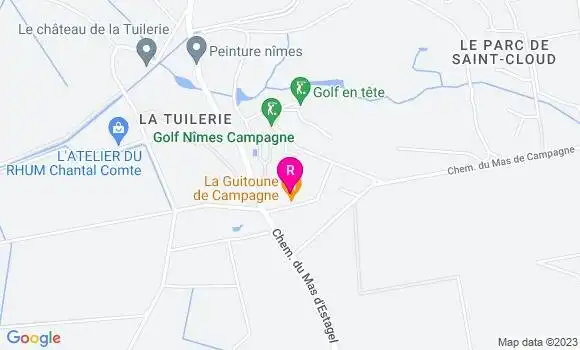 Localisation Pizzeria La Guitoune de Campagne