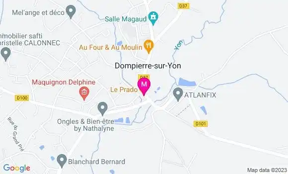 Localisation Restaurant  Le Prado