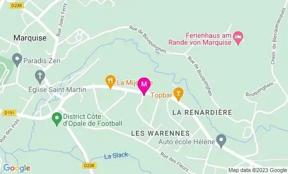 Localisation Restaurant Turc Marquise Kebab