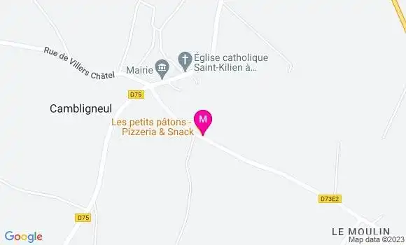 Localisation Pizzeria Les Petits Pâtons