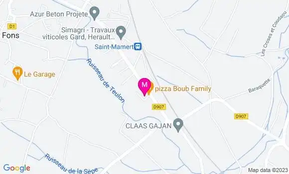 Localisation Food Truck Pizza Boub