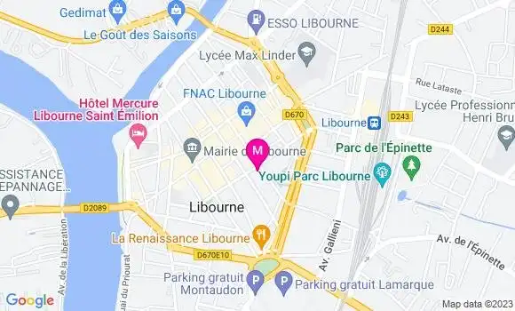 Localisation Restaurant  Chez Helin