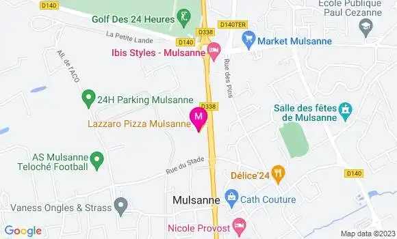 Localisation Pizzeria Lazzaro Pizza