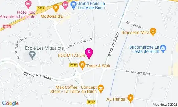 Localisation Sandwicherie Boom Tacos