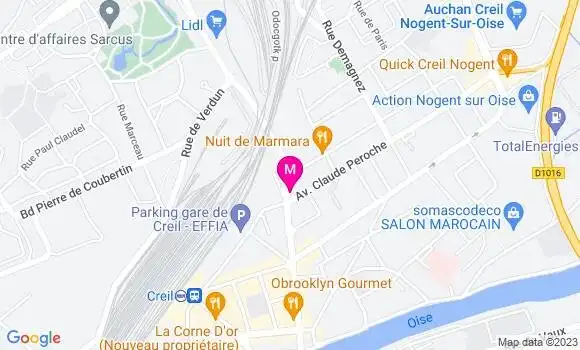 Localisation Pizzeria Pizza Crousty