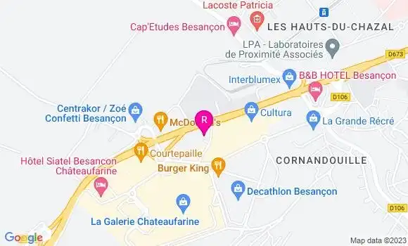 Localisation Fast Food Subway