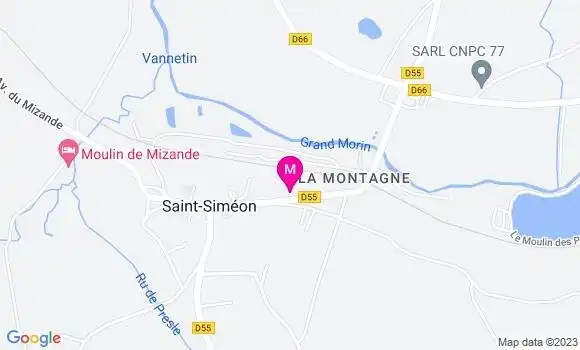 Localisation Food Truck Falafel Saint Siméon