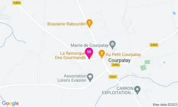 Localisation Restaurant  La Remorque des Gourmands