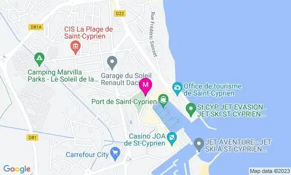 Localisation Bistrot du Port