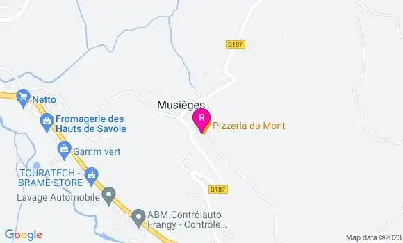 Localisation Pizzeria du Mont