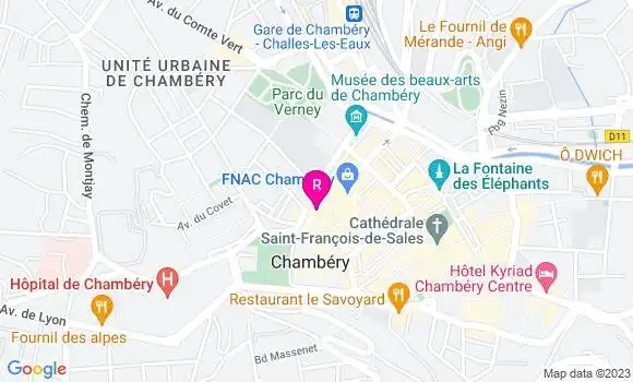 Localisation Restaurant  La Forge des Halles