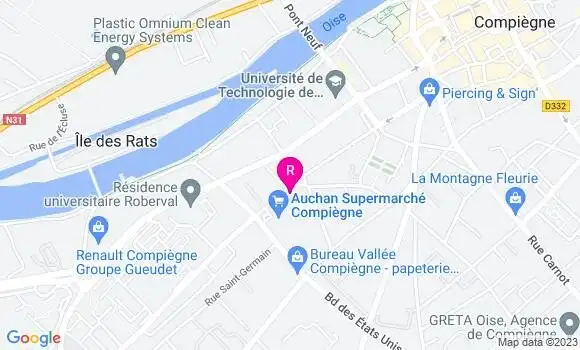 Localisation Restaurant Mexicain Sun Burger