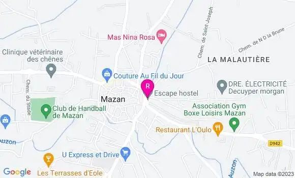 Localisation Restaurant  Terra Pizza