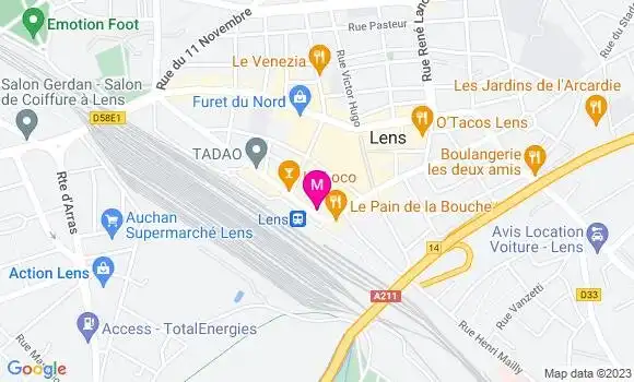 Localisation Restaurant Tacos Tacos King