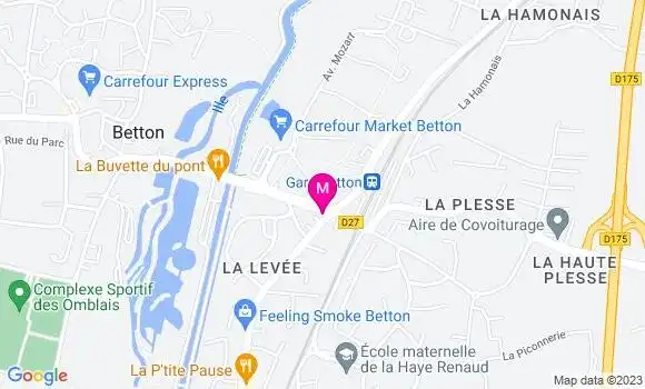 Localisation Pizzeria Chez Mipa