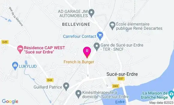 Localisation Restaurant  French Is Burger
