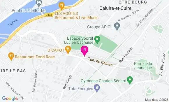 Localisation Restaurant  Caluire Pizza