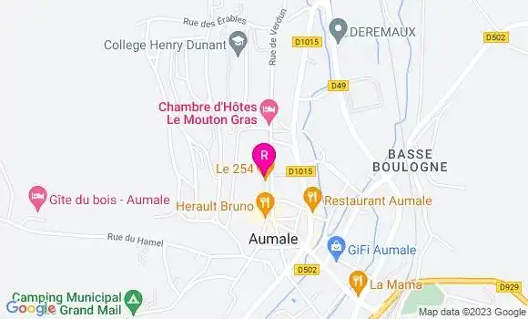 Localisation Restaurant  Le 254