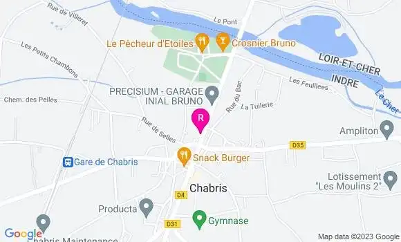 Localisation Restaurant Lounge Chabris Lounge Club
