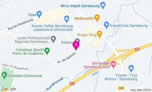 Localisation Fast Food Burger King