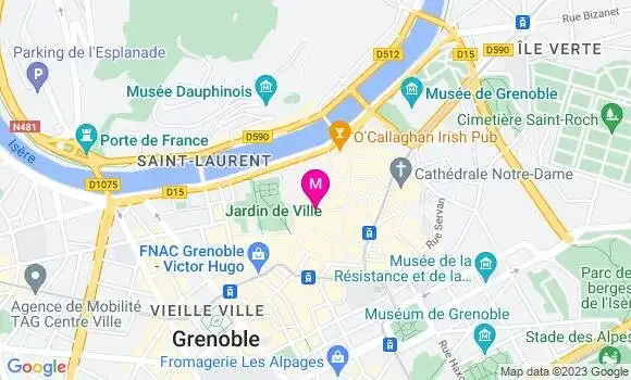 Localisation Restaurant  Glaces du Dauphiné