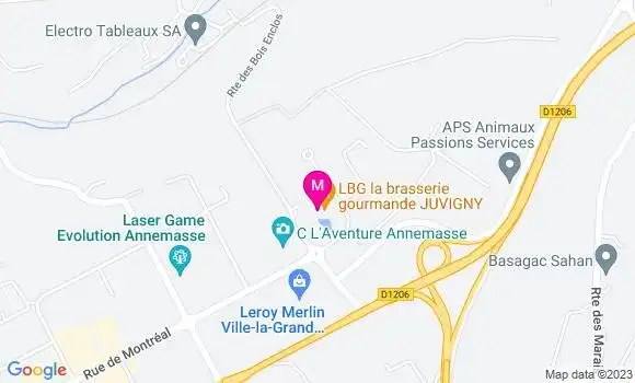 Localisation Restaurant  La Brasserie Gourmande