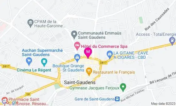 Localisation Kebab Sandwicherie du Comminges