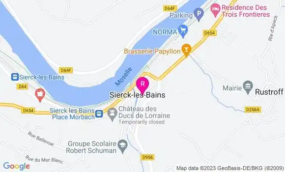 Localisation Restaurant Turc Kebab de Sierck