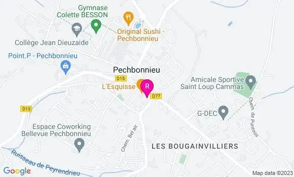 Localisation Pizzeria AA Fleur de Pizz
