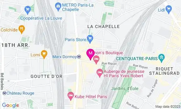 Localisation Restaurant  Paris Star Food