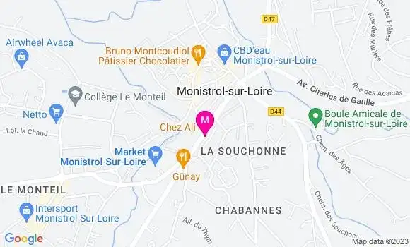 Localisation Kebab Chez Ali