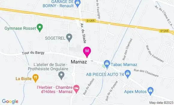 Localisation Pizzeria Marnaz Pizza