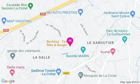 Localisation Restaurant  Boolitos