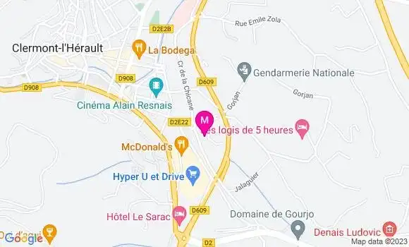 Localisation Restaurant  Chez Nadette